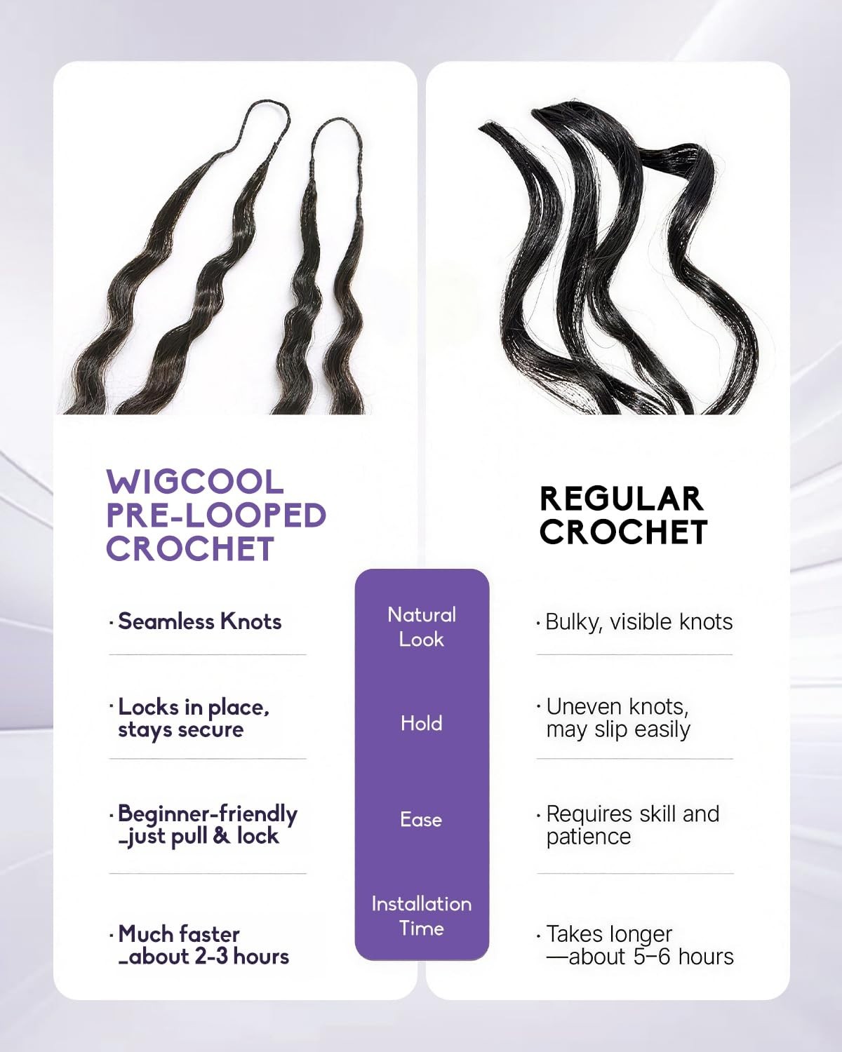20″ Burmese Curly Crochet Hair for Black Women – 120g, 100 Strands, Pre-Separate