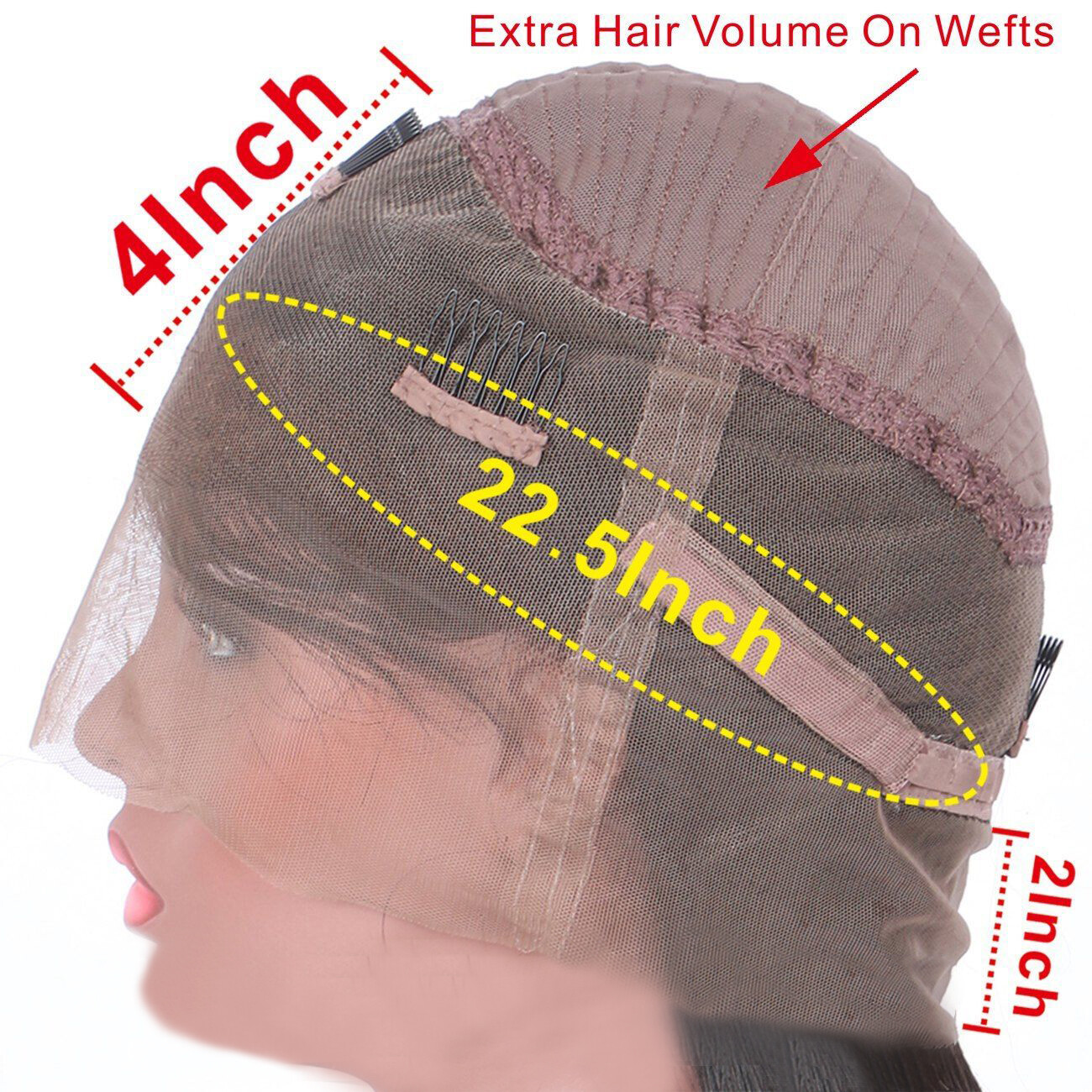 360 Lace Frontal Wigs Brazilian Straight Lace Front Human Hair Wigs Pre Plucked