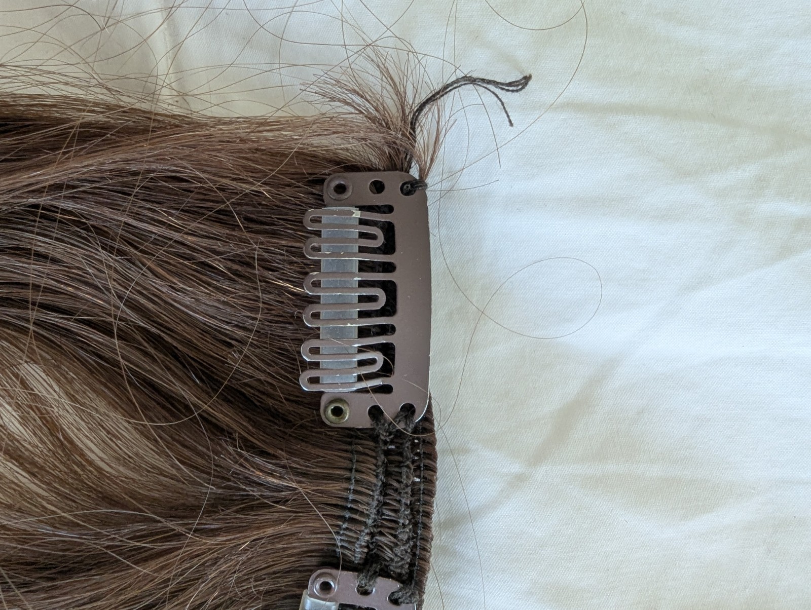 Hidden Crown Clip-In Extensions 14” #3 Medium Brown 3 Pc Remy Pre-owned