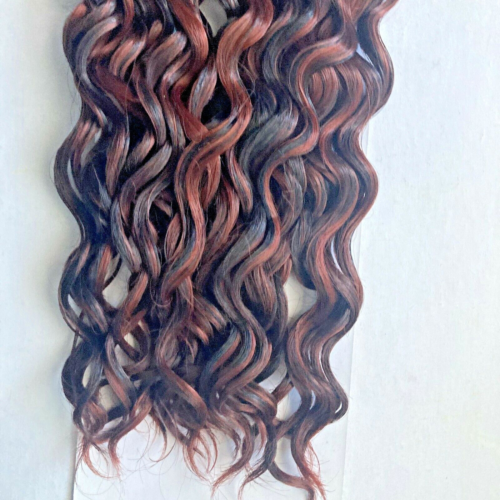 1 Pack Most Advanced Synthetic Wavy Hair Extensions Tangle Free 18″ Color:1B/33