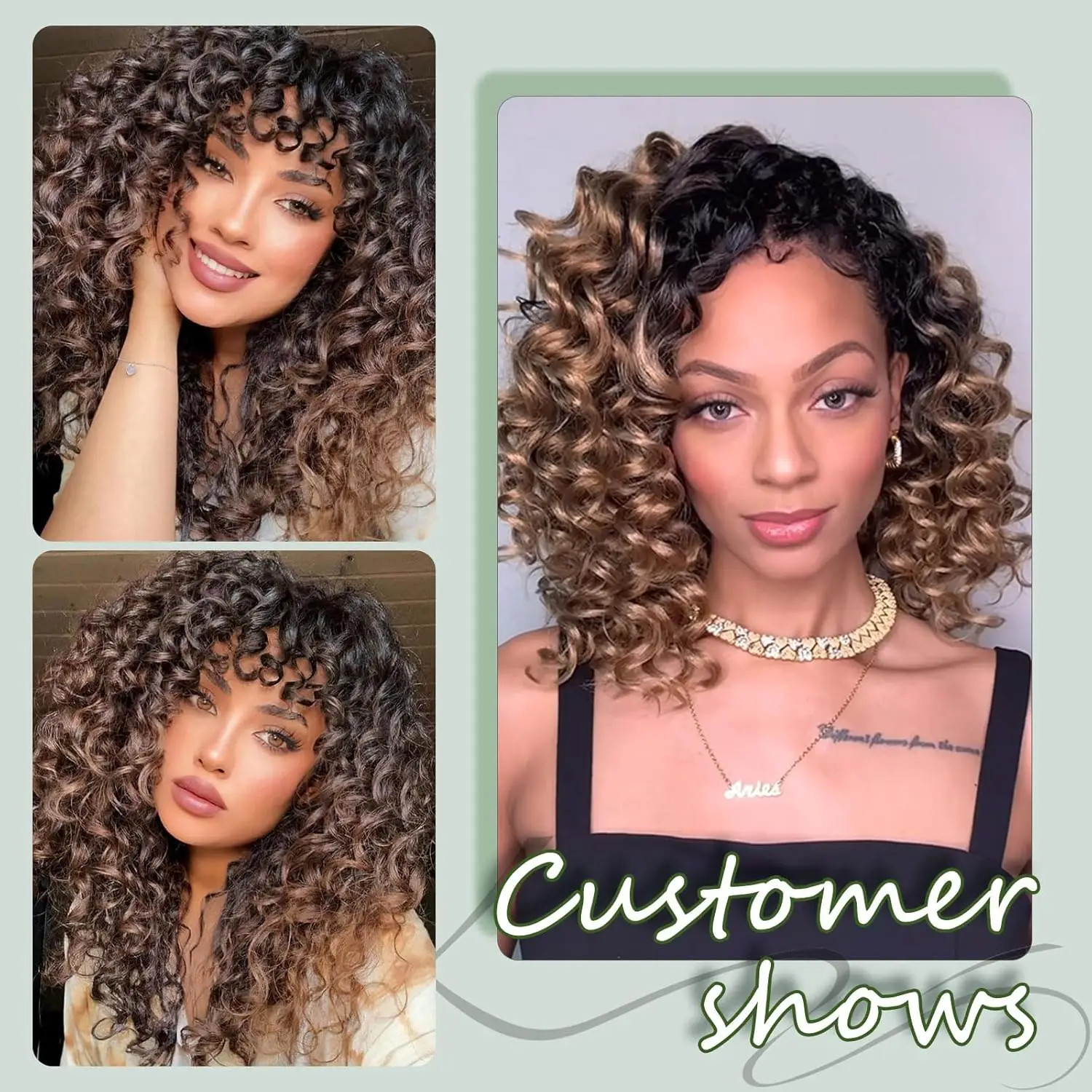 Short Pre-looped Go Go Curl Crochet Hair Ocean Wave Braiding Hair Extensions