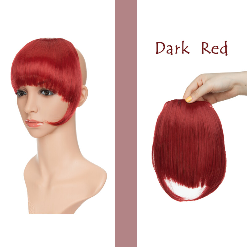 Thick Bangs Clip in Hair Extensions Front Cover Fringe Bangs As Human Hair US