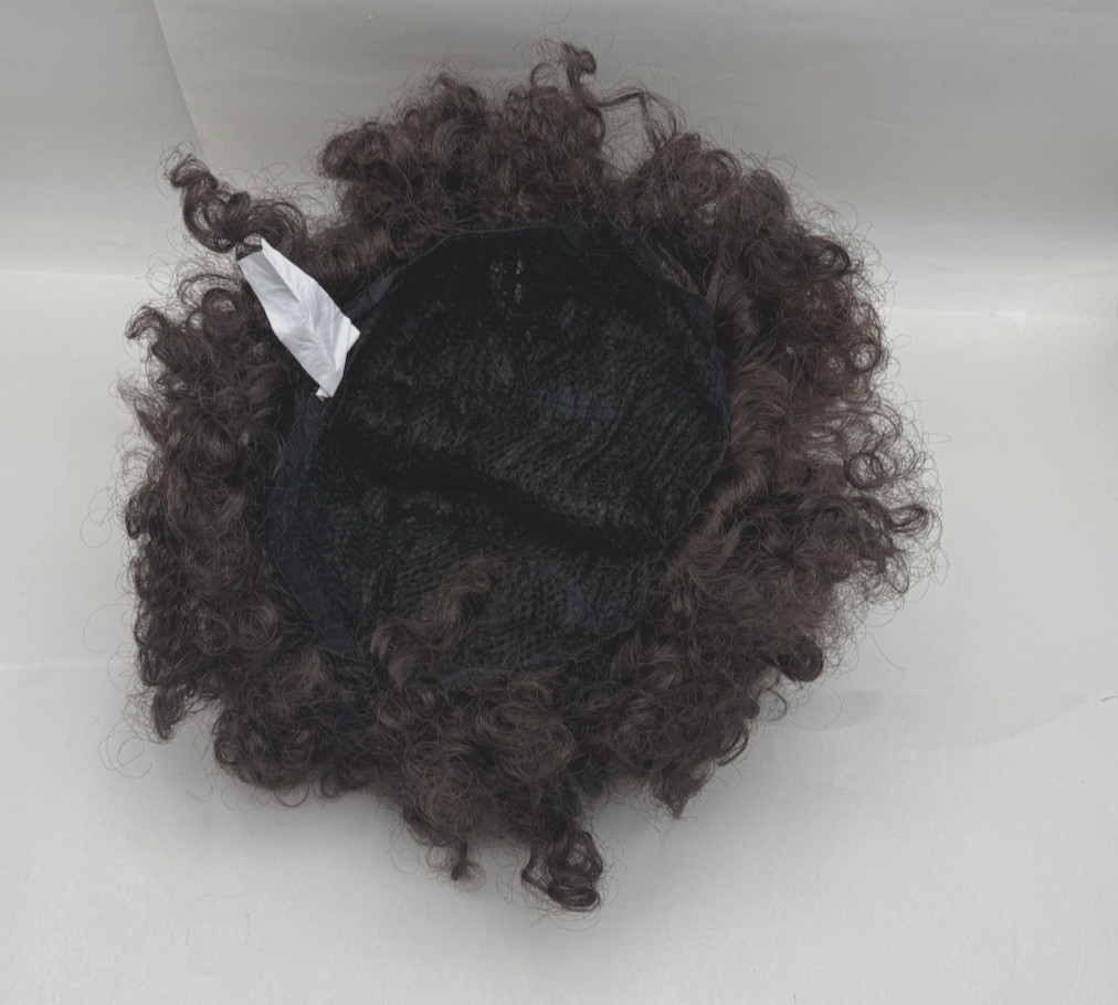 Kangaroo Brown Afro Wig for Women & Men Wig w/Bangs Short Bouncy Fluffy ONE SIZE