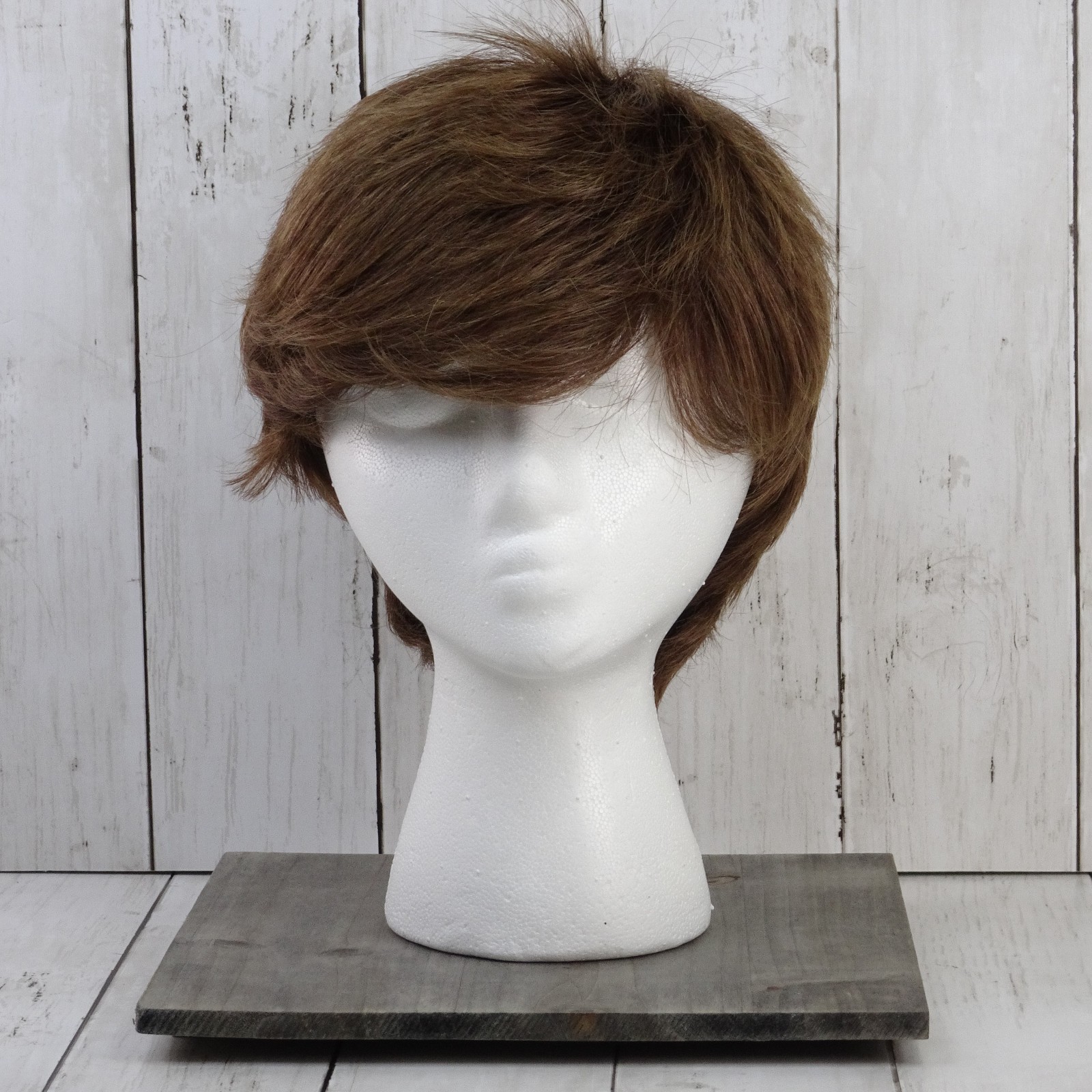 Aspen Women’s Brown Shag Style Wig Fiber Made in Japan Wig Made in Korea