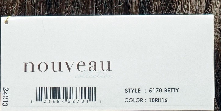 BETTY Wig by JON RENAU, 10RH16 Light Brown Blend, CLEARANCE! Nouveau Collectn