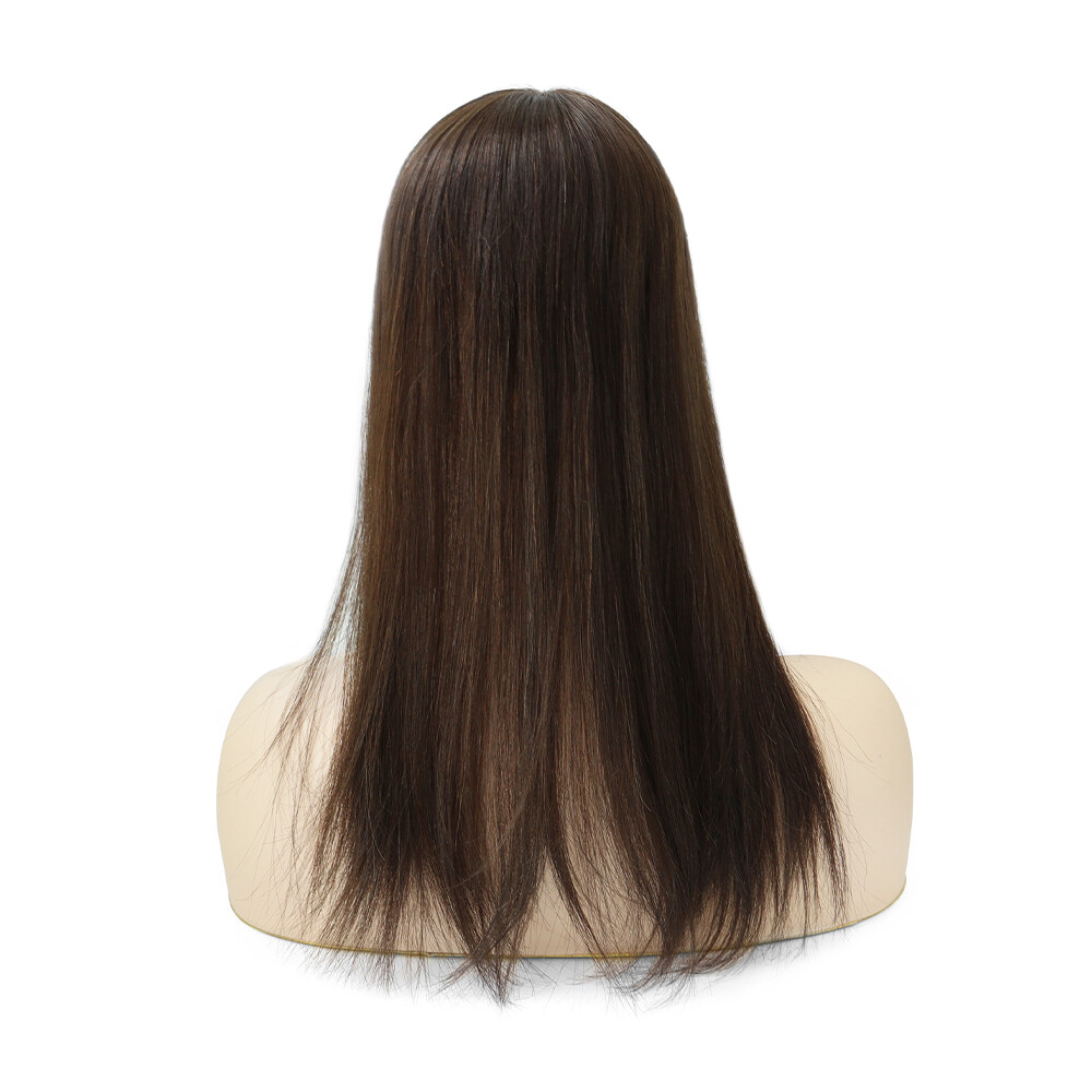 Women Human Hair Topper Top Pieces European Cuticle Remy Straight Hair TP04 16”