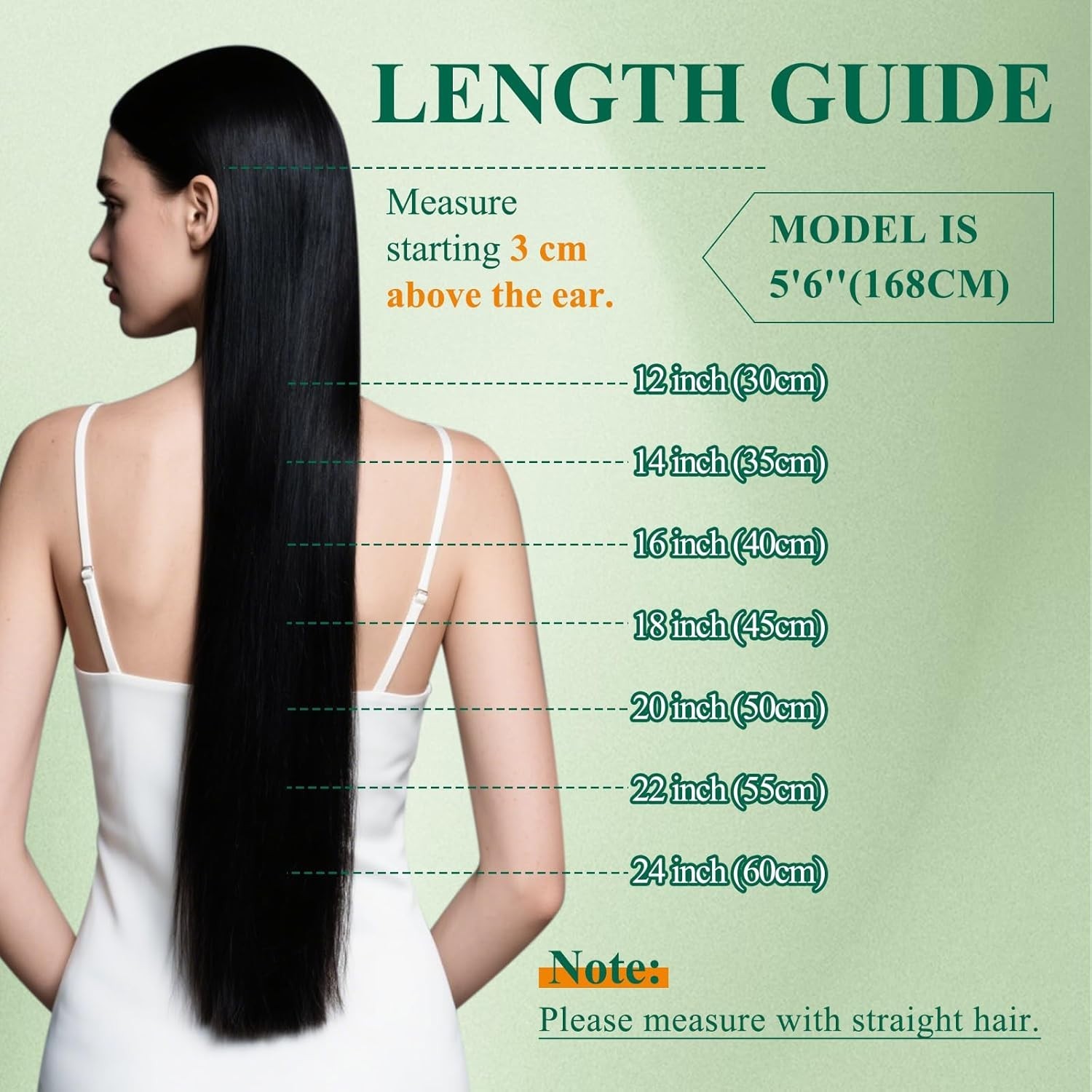 Easyouth CLIP-IN 14″ Dark Brown Fading – Caramel Human Hair Extensions CP 4-4-27
