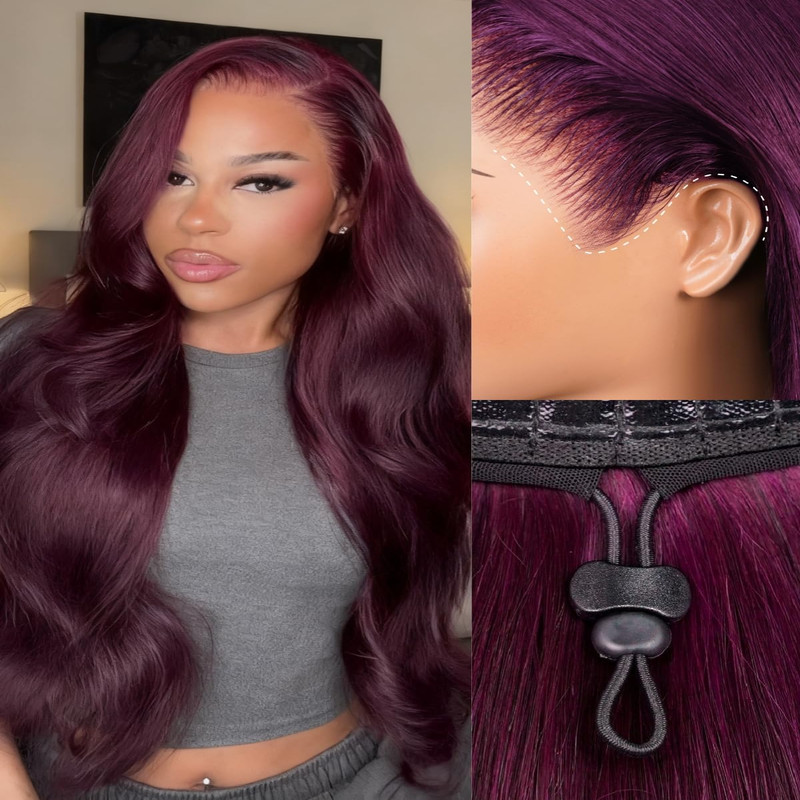 Megalook Hair 13X6 Lace Front Body Wave Wig Human Hair Glueless Wigs Human Hair