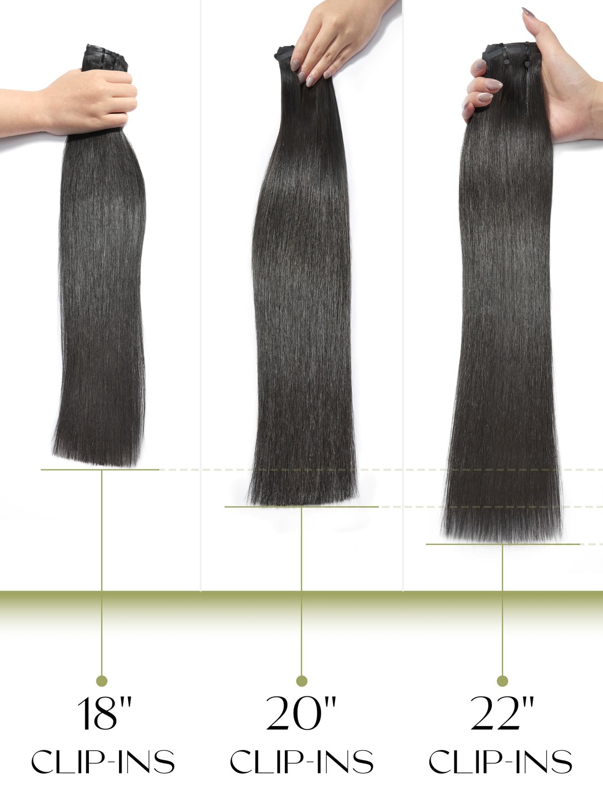 Frodio Clip Ins Hair Extensions Black 2 Pack 200G Remy Real Human Hair Pu
