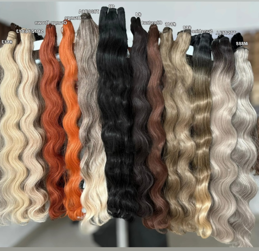 Human hair extensions weft/bundle 26-36″