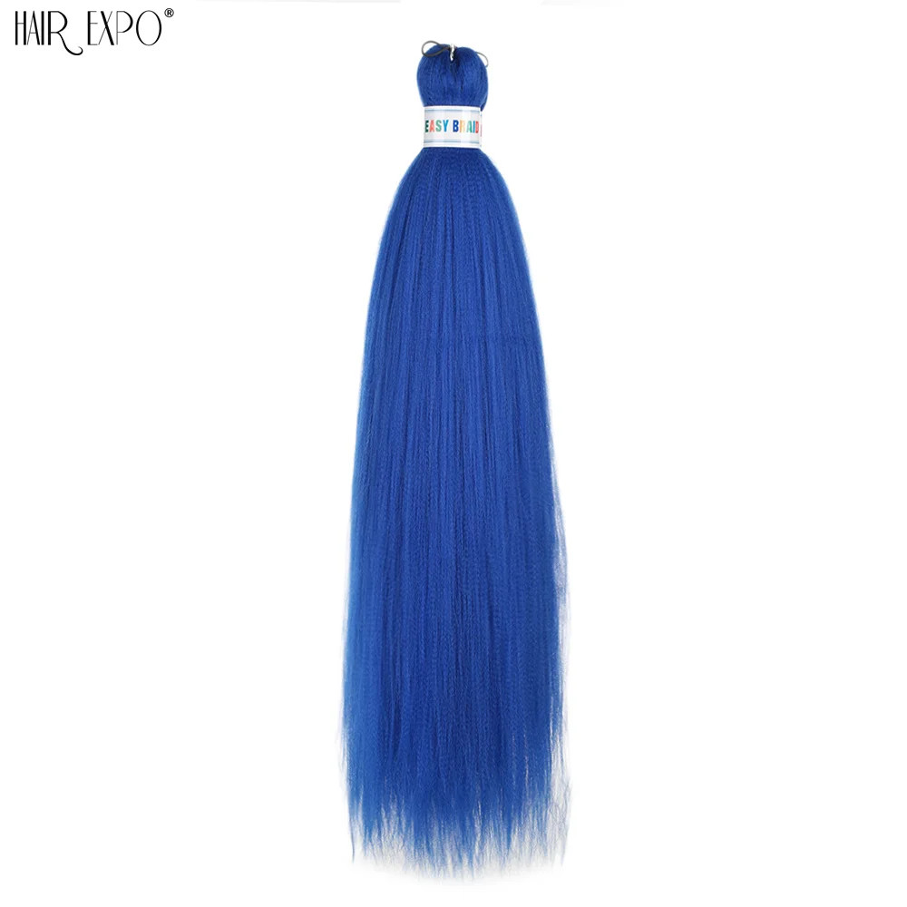 26Inch Easy Braids Synthetic Hair Colorful Pre Stretched Extensions Jumbo Ombre
