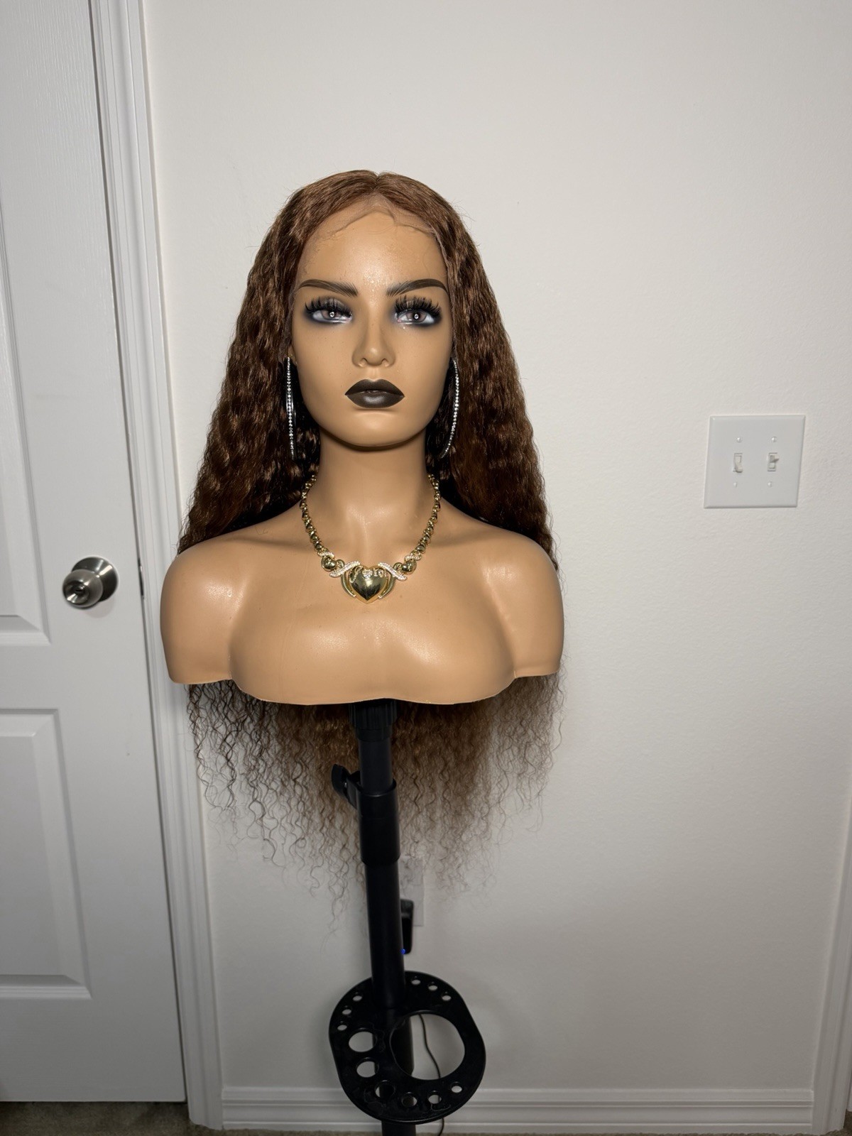 26” 13×4 HD Lace Full Frontal Wavy Highlight Human Hair Wig