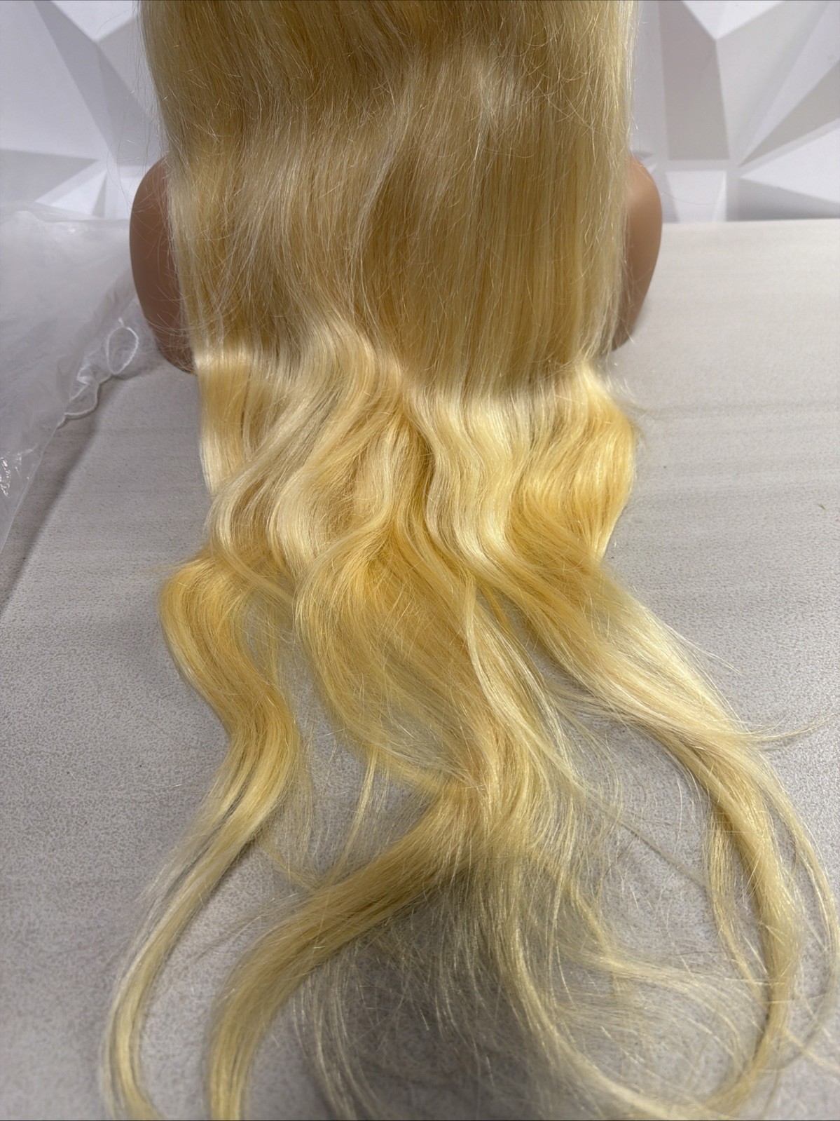 Blonde Human Hair Wig 34in 100% Human Hair 400g