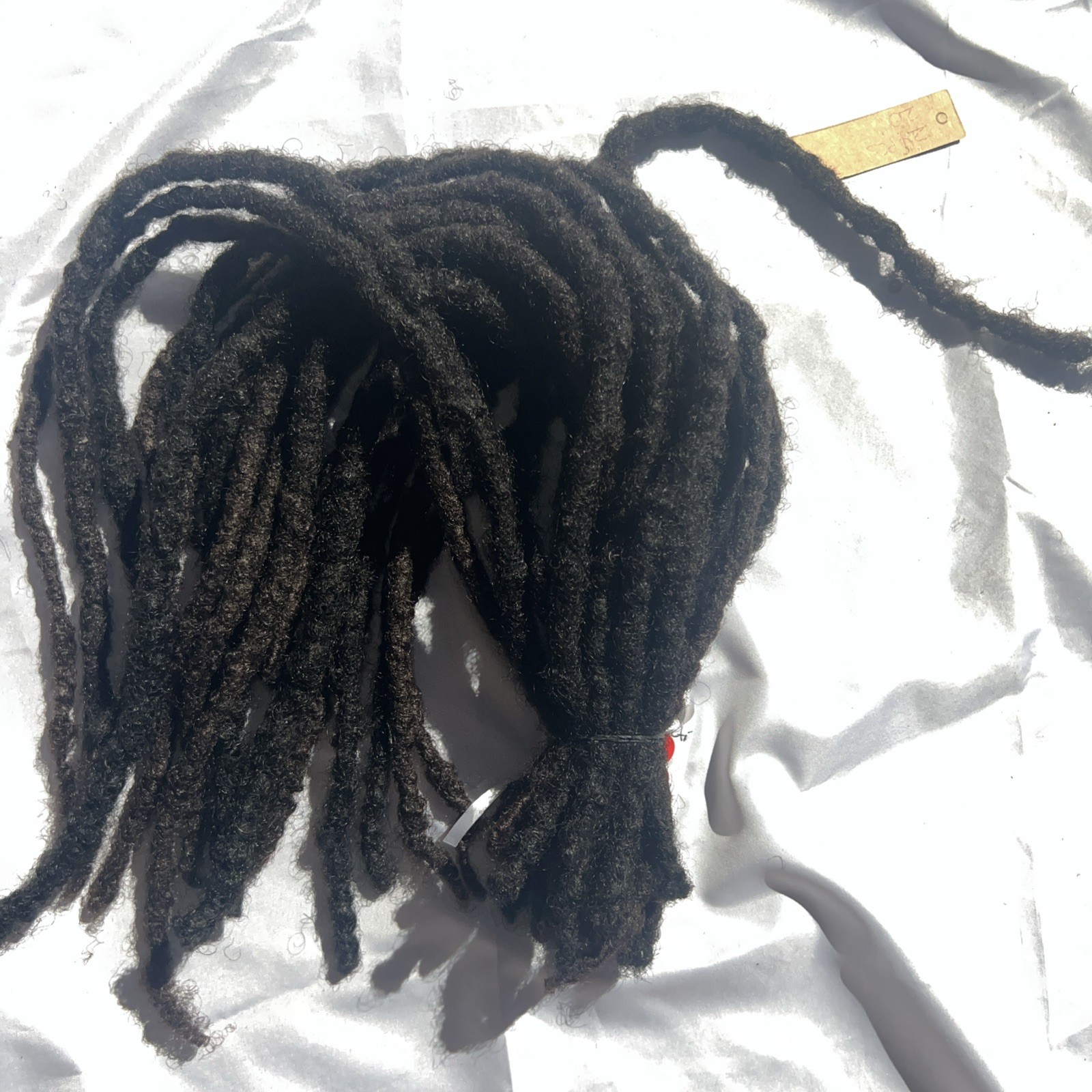 100 % Real Human Hair Dreadlocks 24pcs. 20” Long Color natural Black & brown
