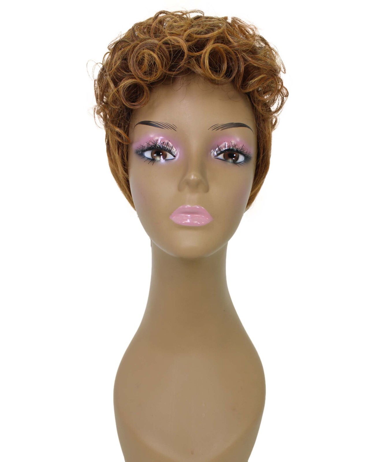 LUXLUXE Sydney Curly Layer 10 in Full Wig Full Cap, Heat Resistant Fiber BF-0003