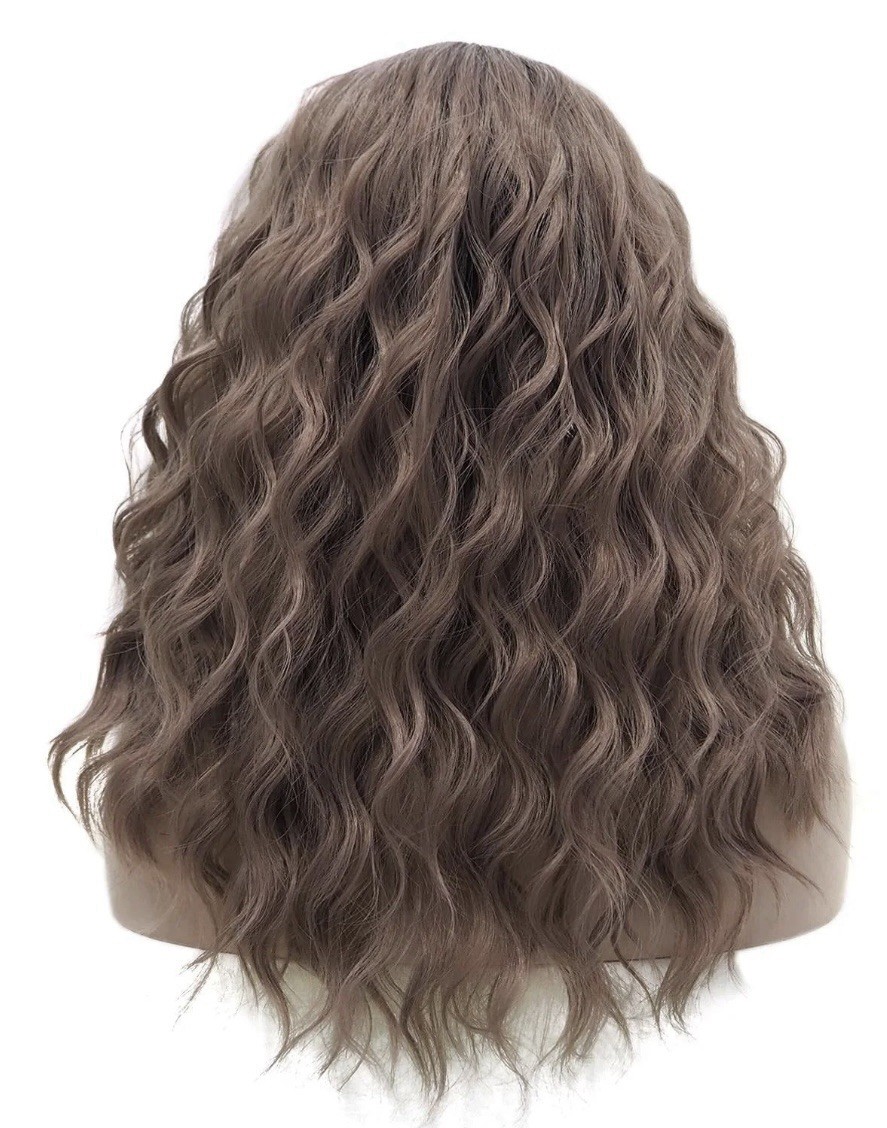 Imstyle Kiki Grape Purple With Dark Rooting Shoulder Length Water Wave Lace