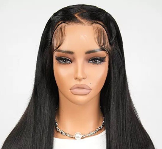 Invisible HD Lace Front Wig 16” Pre Plucked Baby Hair Bleached Knots *Preowned