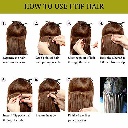 Light Yaki I Tip Human Hair Extension Microlink Brazilian Yaki I Tip Hair 100Pcs