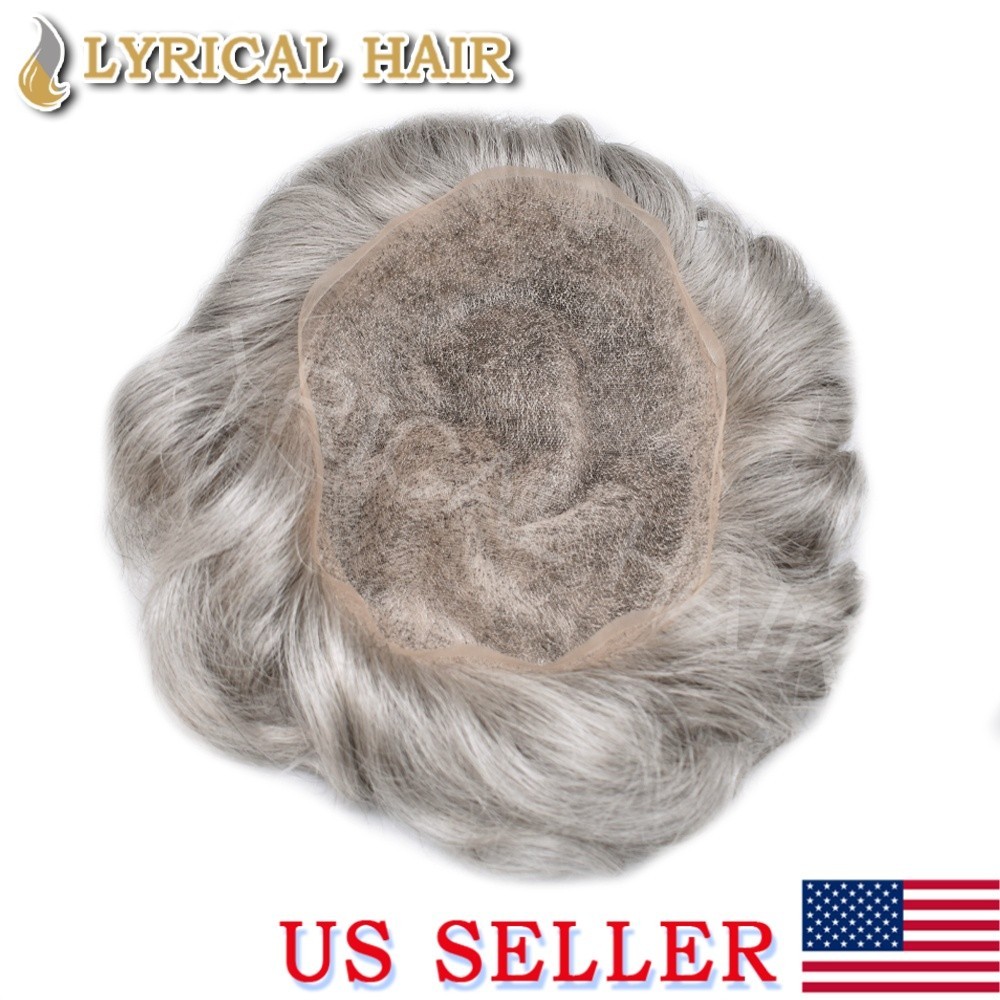 Lyrical Hair Full Lace Mens Toupee Hairpiece Invisible Human Hair System For Men