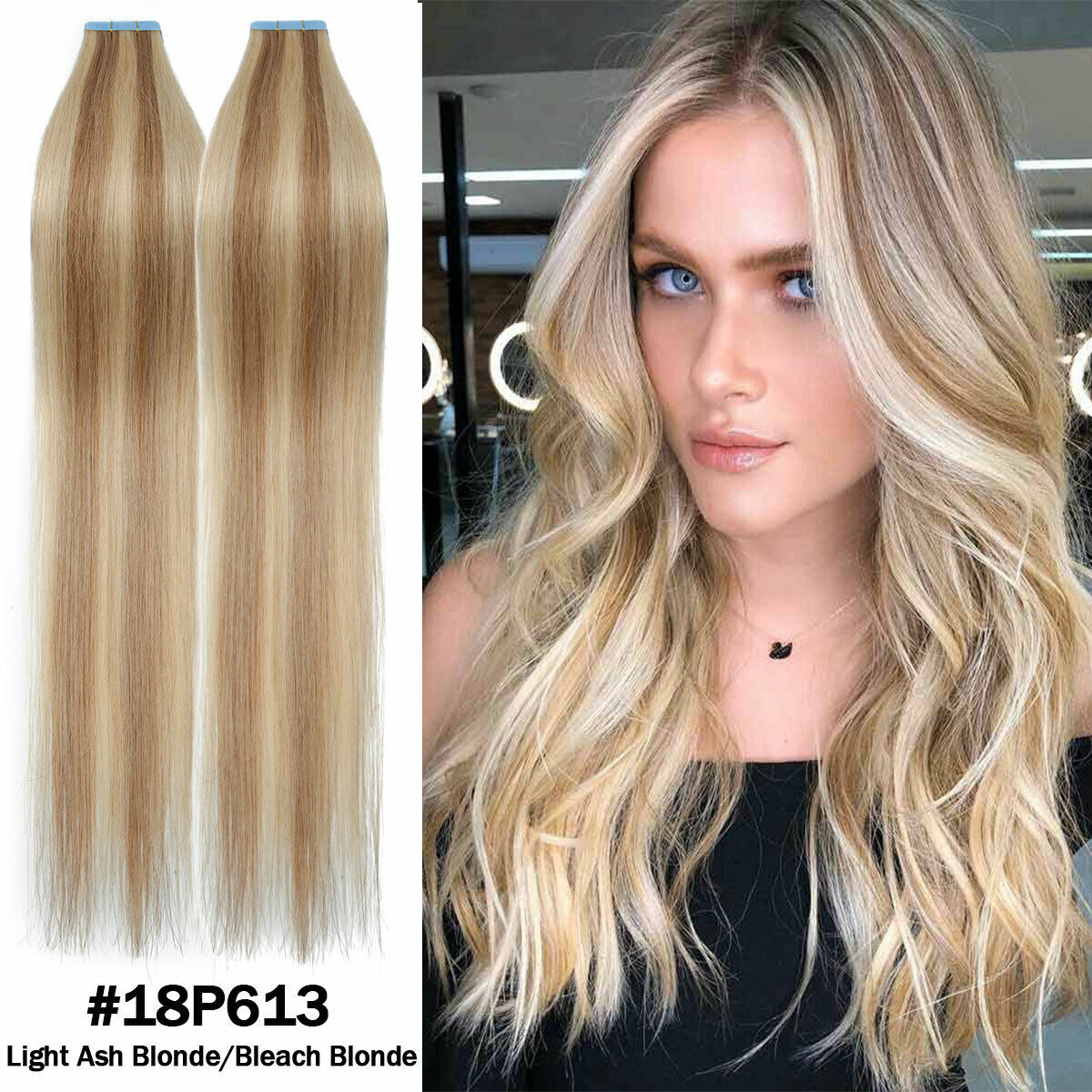Invisible Skin Wefts Tape-in Hair Extensions Real Human Hair Remy SEMI-PERMANENT