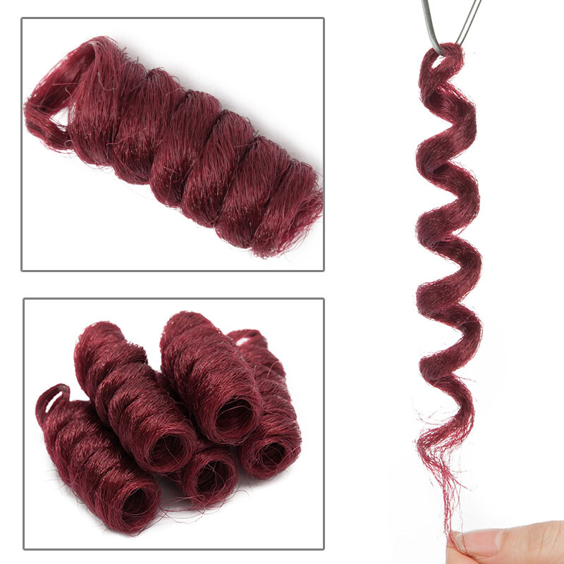 2″ Short Spring Toni Curly Hair Extensions Jumpy Wans Curl Crochet Braids Brown