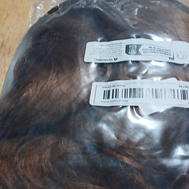 21-30in Dark Brown Wavy Synthetic Clip-In Hair Extension, Heat Resistant, 1pc
