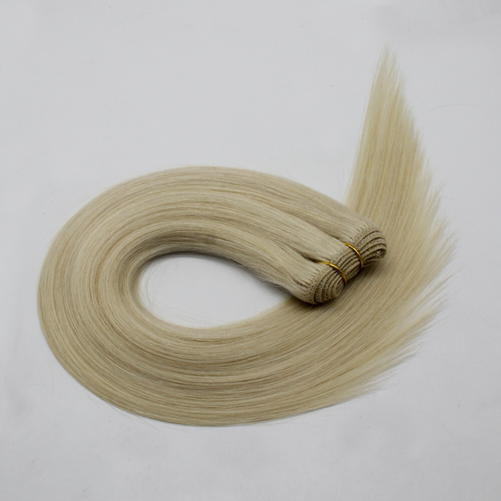 Machine Weft Double Weft Sew-In Weave Thick Bundle Remy Russian Hair 16in-28inch