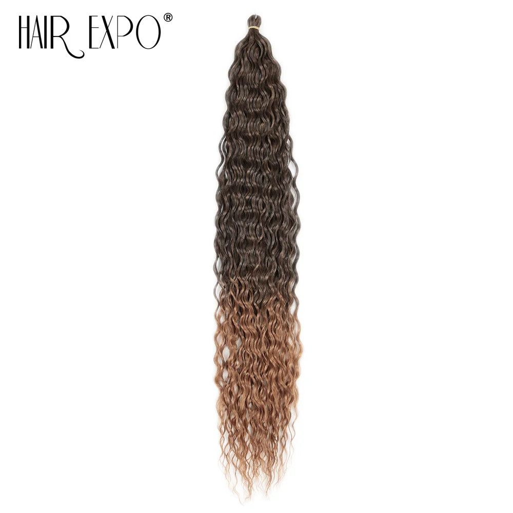 30 Inch Soft Synthetic Ariel Curl Deep Wave Twist Crochet Braids Hair Extensions