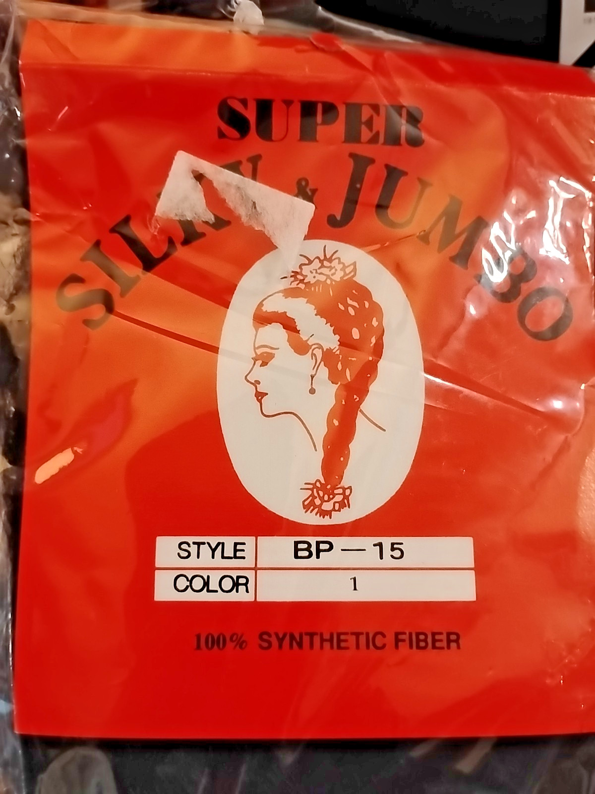 Hair Extensions Super Silky Jumbo Kanekalon Fiber B-015 Color 4 BP-15 Color 1