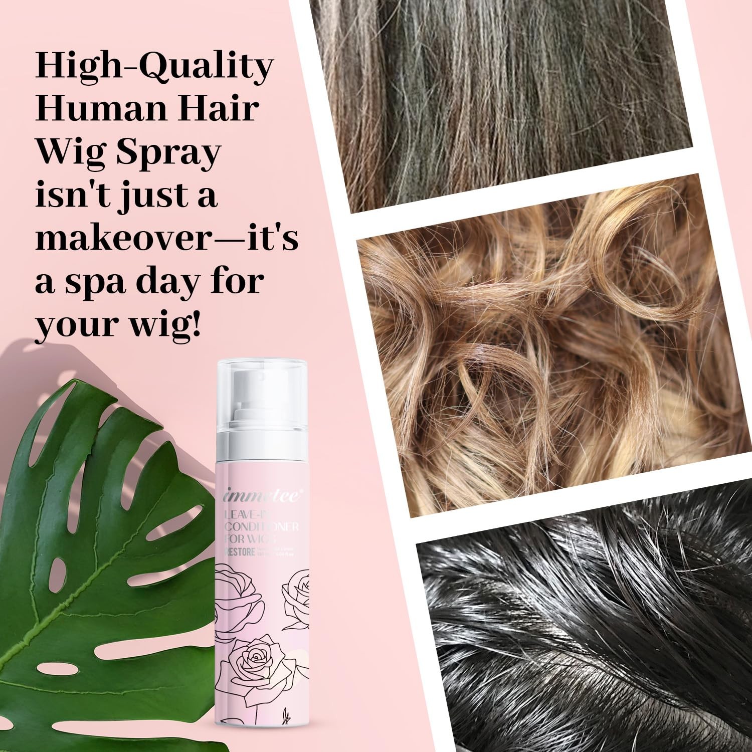 Synthetic Wig Leave-in Conditioning Spray, Moisturizing & Hydrating, Natural …