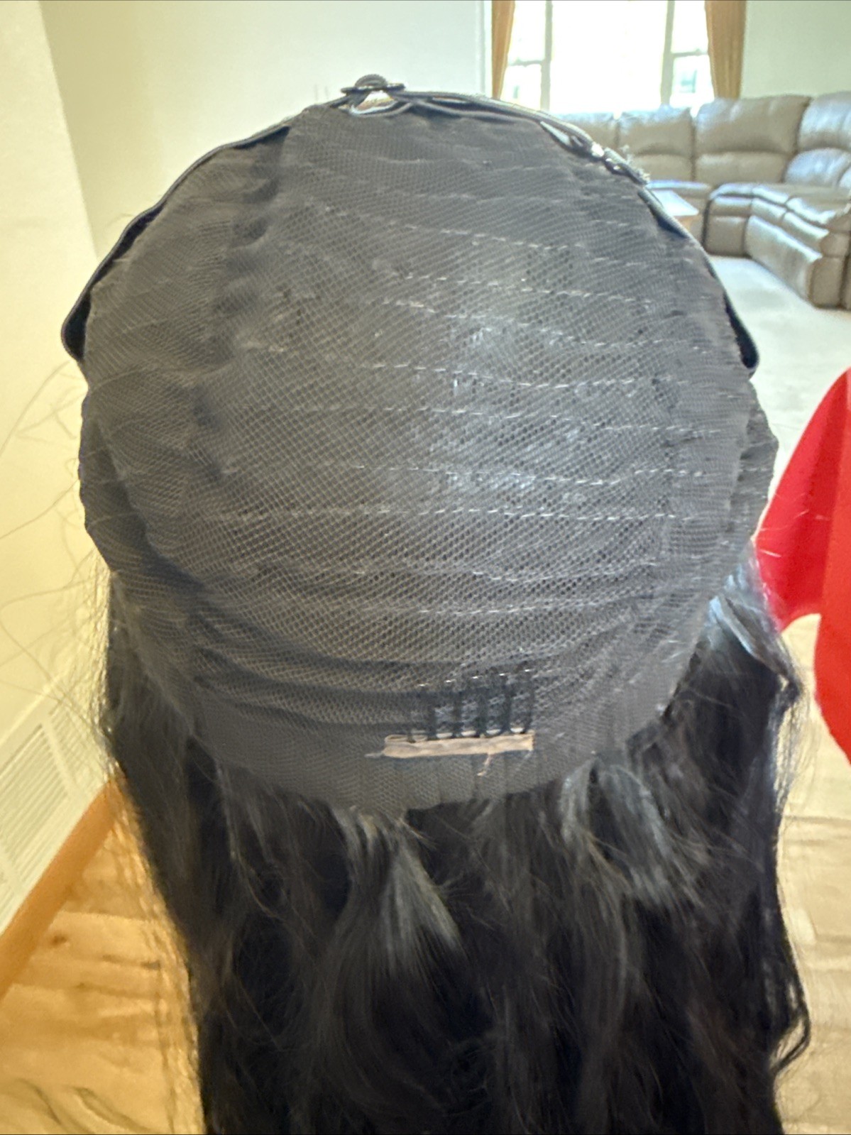 602 Beautiful 28” Human Blend Lace Front Very Soft Black Wavy