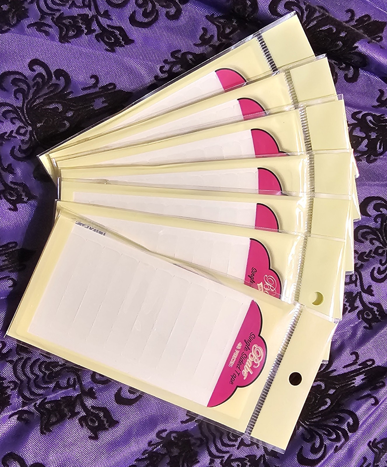 (2pack) BABE Tape-In Hair Extensions Single-Sided Tape (48 pieces per pack)
