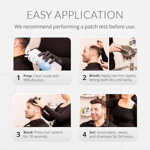 Brush-On Wig Adhesive 3.4 oz Waterproof Clear Liquid Hairpiece Bonding Glue