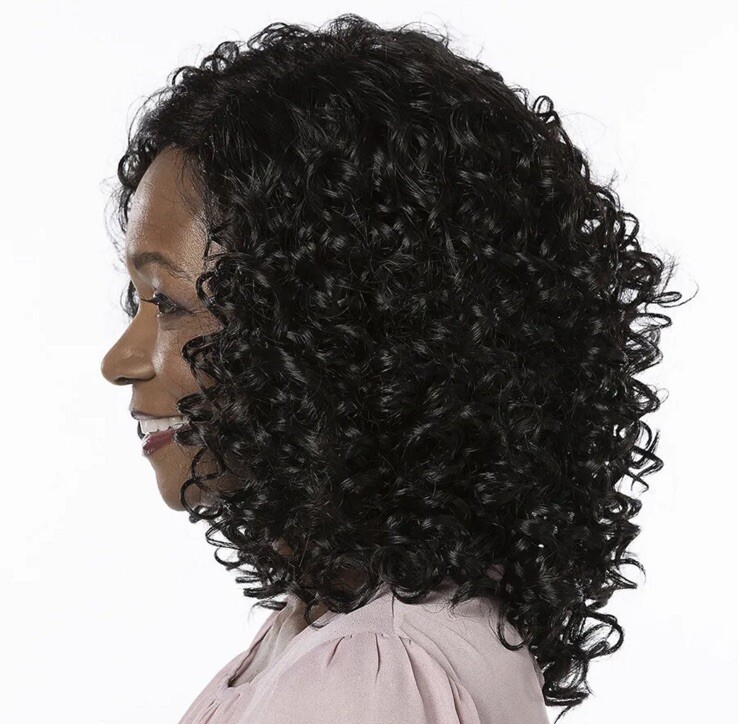 Toni Brattin Irresistible Textured All Over Spiral Curl Wig Color Black