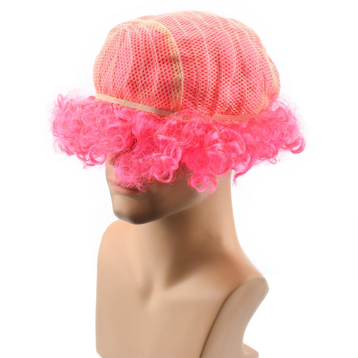 Unisex Short Fluffy Afro Wigs-Women Men Kinky Curly Disco Hippie Wig for Costume