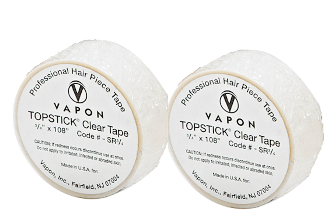 Vapon Topstick Clear Double Sided 2-Roll 3/4″x 108″Adhesive Tape Wigs,Hair Piece