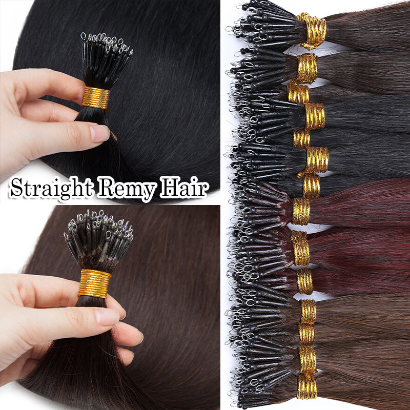 CLEARANCE Nano Rings Micro Loop Beads Tip Remy Human Hair Extensions Thick 100G