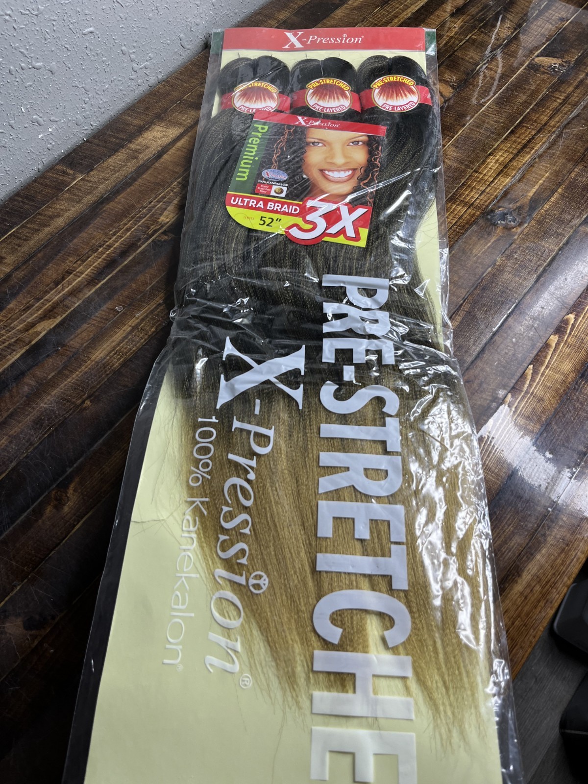 X-Pression Ultra Braid 3X Pre-Stretched 52″ Braiding Hair Color 2T1B/27 Ombre