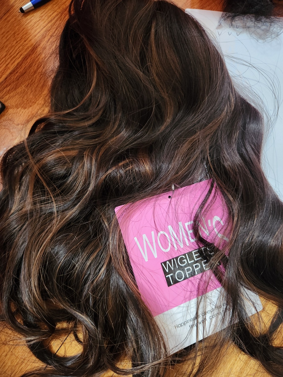 MORICHY Hair Toppers for Women Clip in Hair 20” Chocolate Brown w/ Highlight