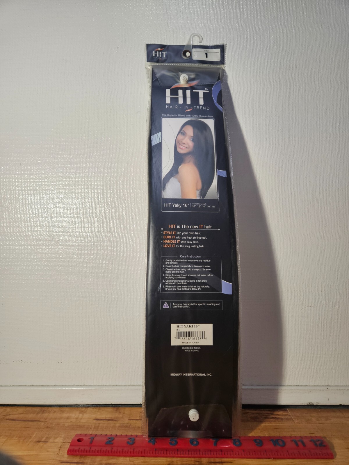Bobbi Boss Hair Hair in Trend Yaki 14″ Jet Black