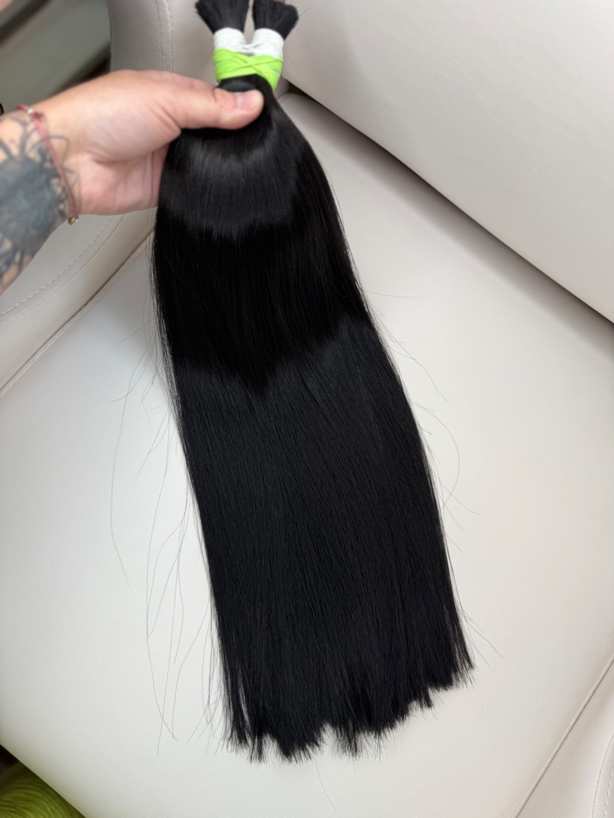 Slavic hair |Human hair| Natural hair for extension/ 100gr color # 1.0| 28inc