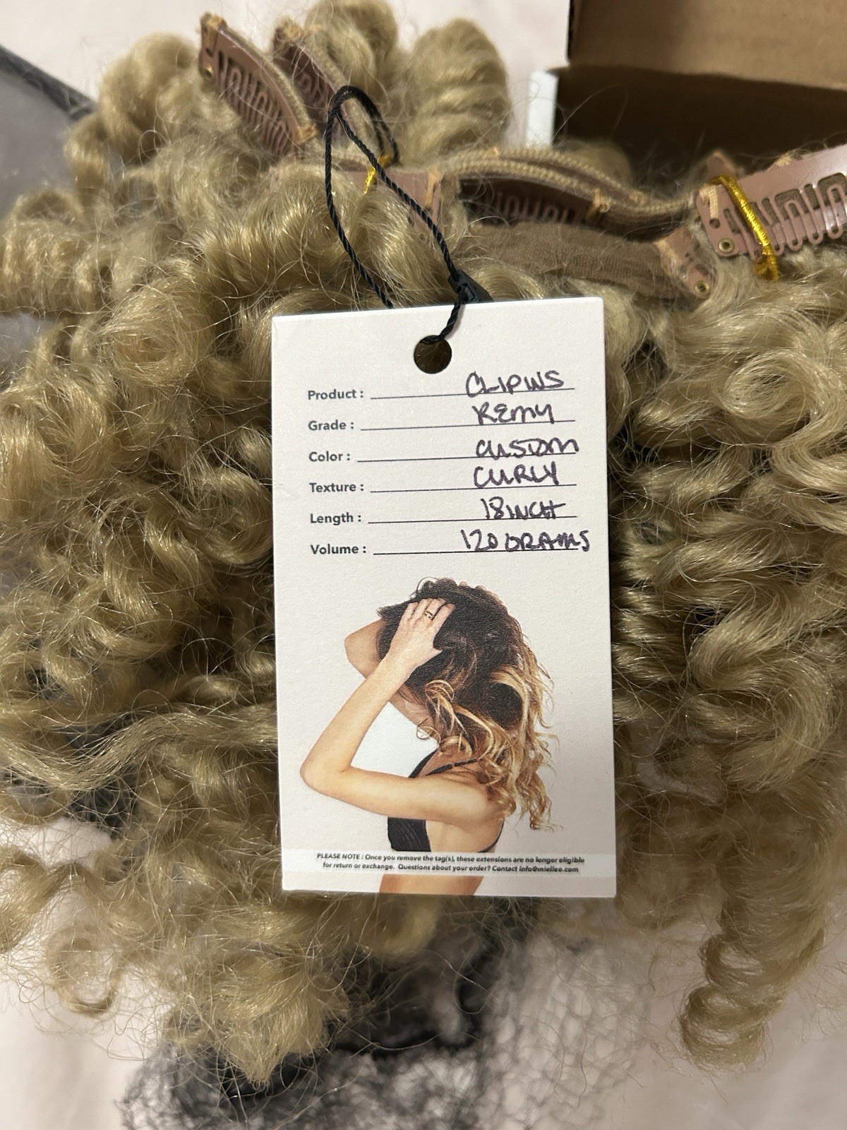 Remy Human Hair High Quality Curly Extensions | Color safe! Can be dyed to match