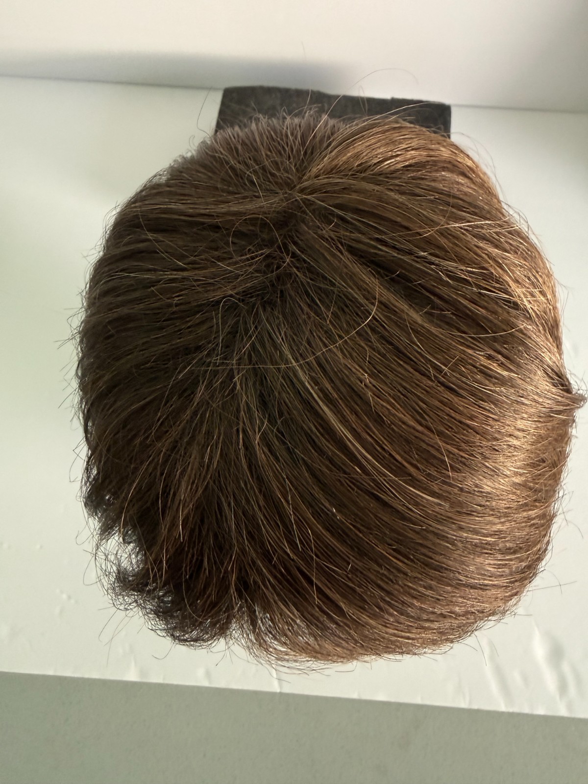 Tony of Beverly Wig Modacrylic Fiber Dark Brown Short Pixie Clean!