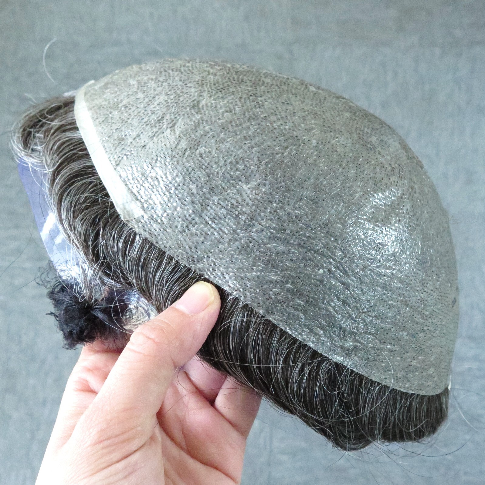 Toupee Hairpieces Invisable Super Thin Skin Male Wig Real Human Hair System 7X9