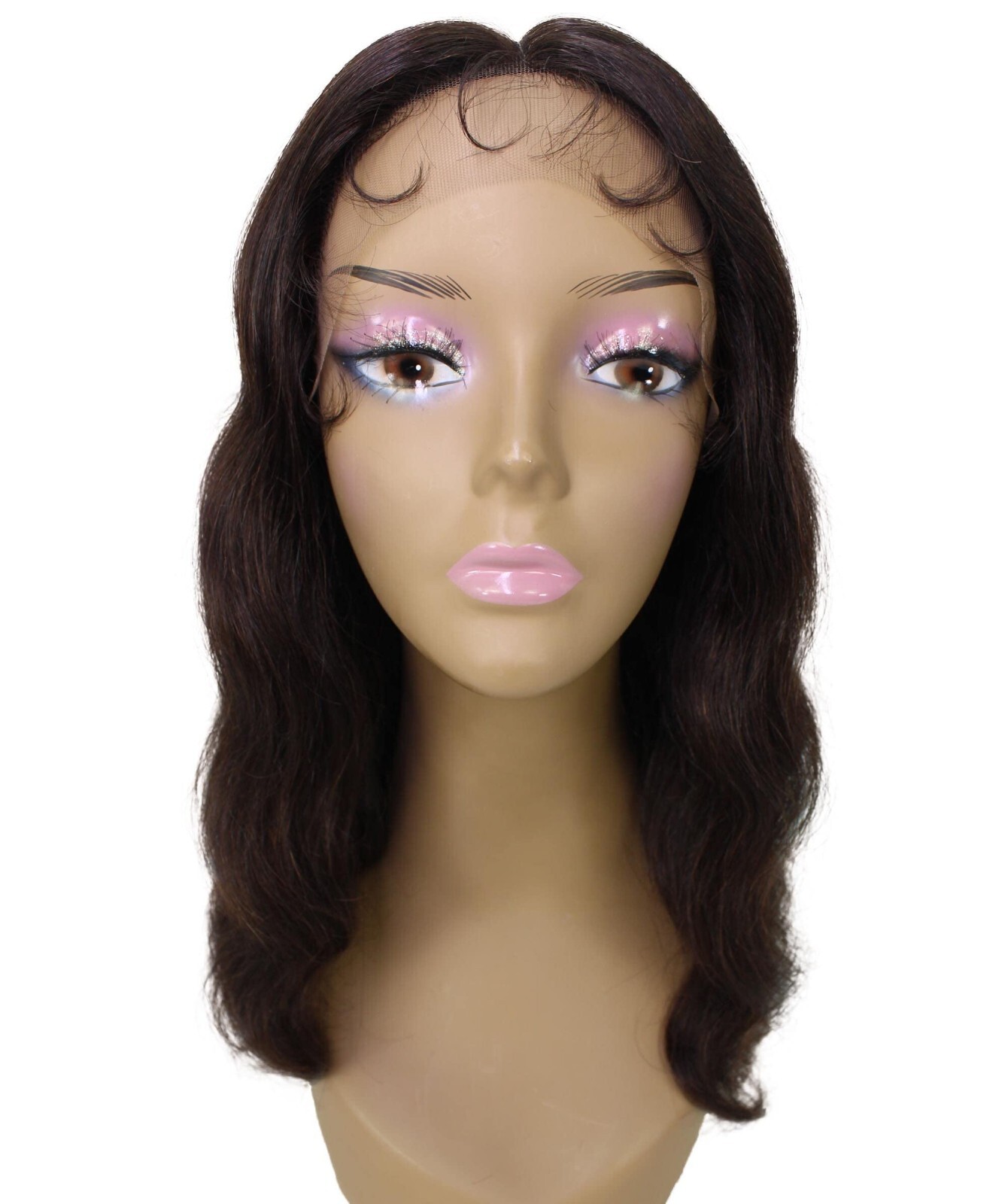 LUXLUXE Nakisa Wavy Hollywood-Style 15 in Long T Part Lace Front Wig, BLH-0004