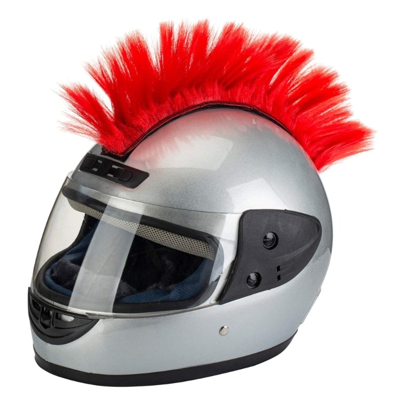 Universal Motorcycle Scooter Helmet Mohawk Wig Hair Motorbike Helmet Stickers