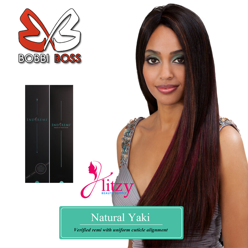 Bobbi Boss Indi Remi Natural Yaki Luxury Remi Human Hair WVG – 10″S, – 22″