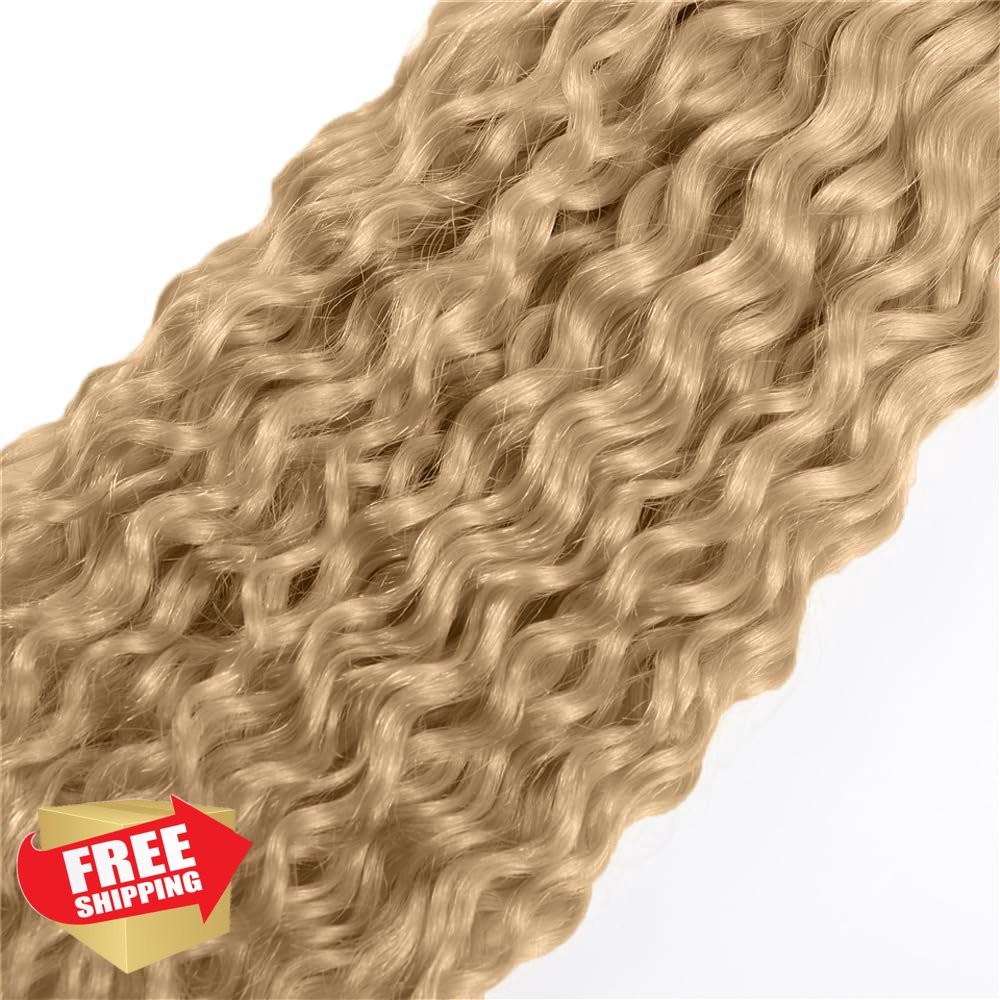 HrceYocr Blonde Bundles 14/16/18 Inch Water Wave 3 Bundles