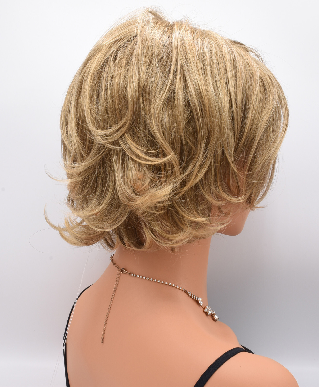 PEYTON Wig, Short Shag Wig, 24H18 Color, *CLEARANCE!* Mono Top + Lace Front