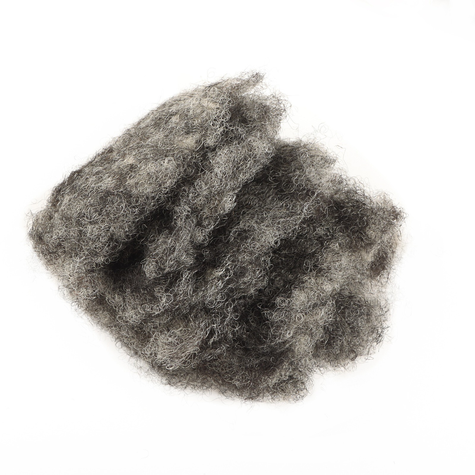 Human Hair Kinky Curly Afro Bulk For Dreadlock Extensions Salt And Pepper